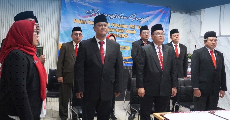Sumpah Anggota MPPD Jateng 2025: Dorong Penguatan Pembinaan dan Pengawasan PPAT