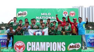 Tim SSB Bintang FC U-13 saat di podium juara 